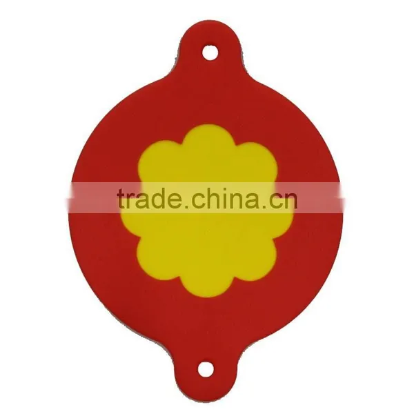 Colored Flower Shape Cup Coaster Custom Silicone Coasters Tea Cup Coaster photo-2