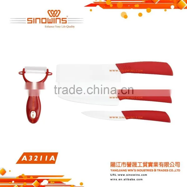 A3213-B High Quality Black Blade Ceramic Knife Set With Plastic Handle photo-6