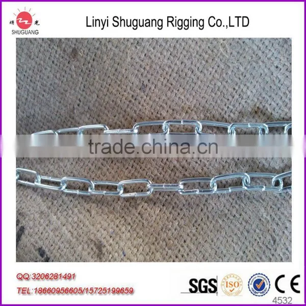 Galvanized Link Chain, for Marine Use, Dock Fender Link Chain, Marina, Pontoon