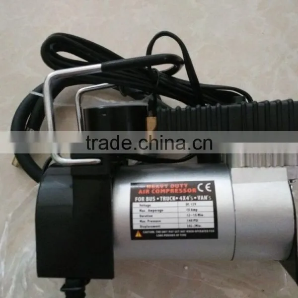 DC 12V Single Cylinder Metal Auto Air Compressor Car Tire Air Pump photo-3
