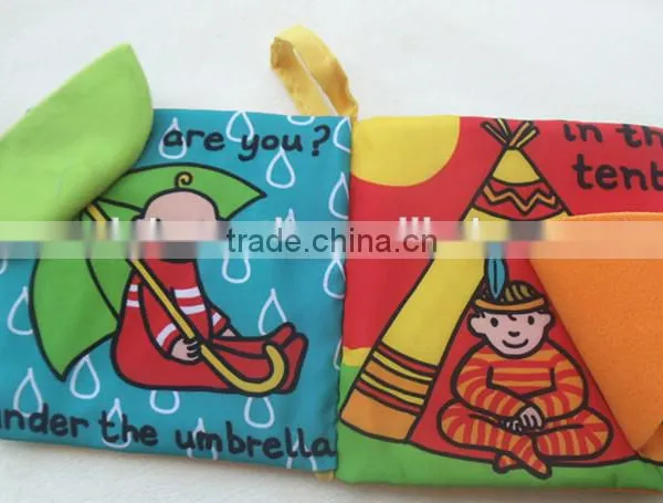 Hot Intelligence Development Cloth Cognize Hide and Seek Book Educational Toys For Kids Babys photo-3
