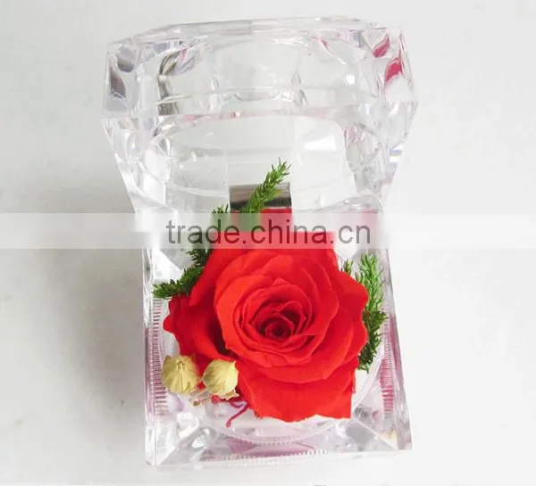 Cheap Artificial Single Preserved Rose Flower Wedding Decoration photo-5