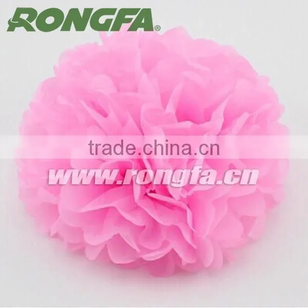 8'' Tissue Paper Pompom Garland For Festival Decoration photo-3