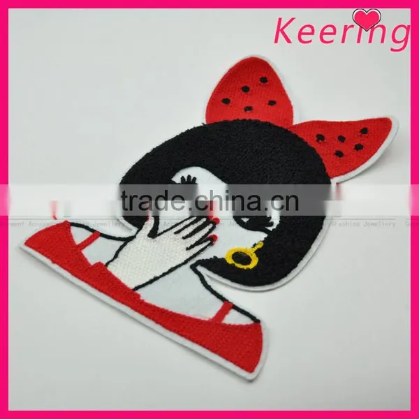 Professional Embroidery Patch With Flower for Clothing WPHA-305 photo-2