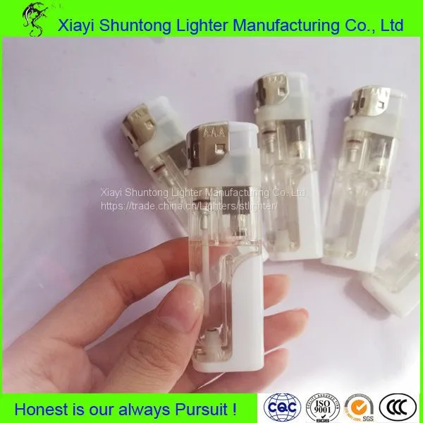 Wholesale Disposable Transparent Gas LED Lighter photo-3