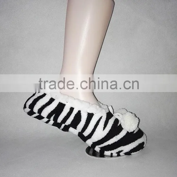 Womens Dip Dyed OMG Soft Faux Fur Plush Fleece Lined Footies photo-5