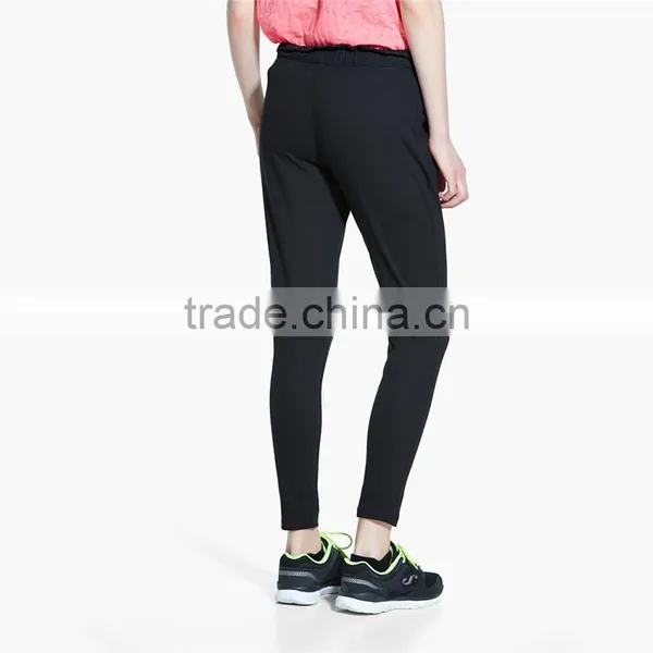 Womens Casual Black Relaxed Cheap Long Yoga Pants Jogger Pants Women photo-3