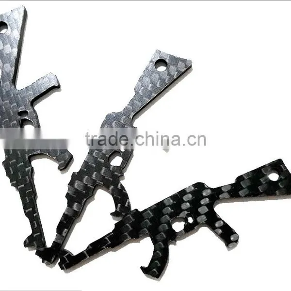 New Products Carbon Fribe Imitation Gun Pendant Jewelry Accessories photo-2