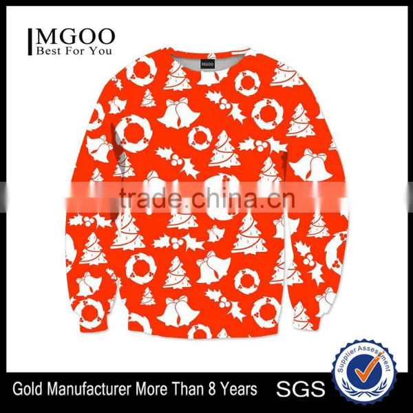 MGOO New Design Christmas Sweatshirt For Men Snow Season Clothing Sublimation Print Crew Neck Sweatshirt photo-5