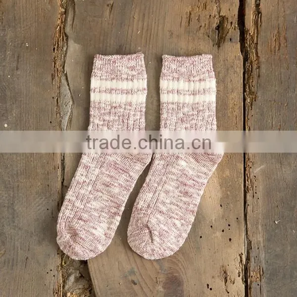 Zm334454a Import Cheap Wholesale Winter Thick Socks Simple Knit Socks for Women photo-6