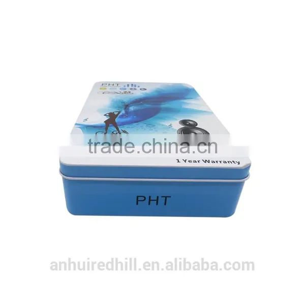 Small Product Packaging Box Custom Logo Rectangular Tin Boxes for Packaging Chocolate/candy Packaging