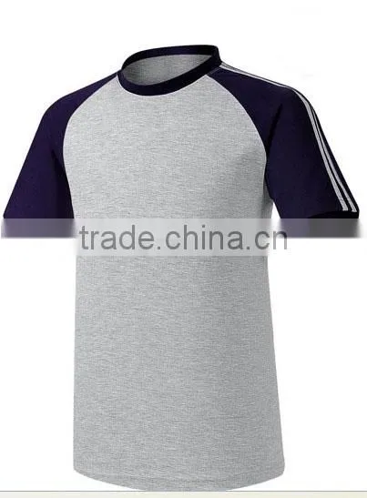 Cotton Red&white Two Tone Plain t Shirt for Men photo-2