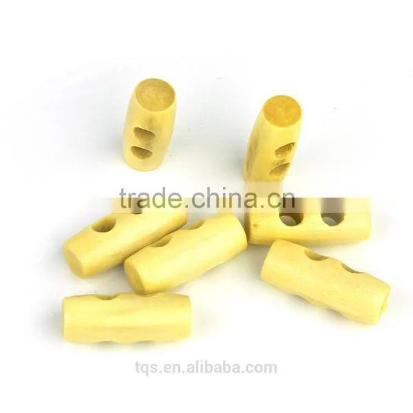 50Pcs/bag 25mm Custom Natural Wood Toggle Horn Buttons For Coat photo-4