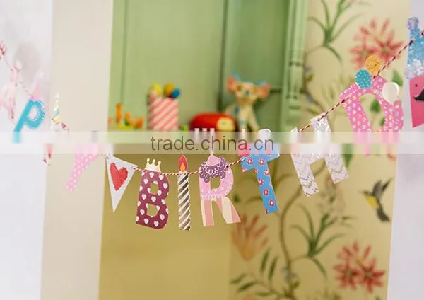 Hot Selling Party Decoration Bunting Flag/ Birthday Pennant photo-4