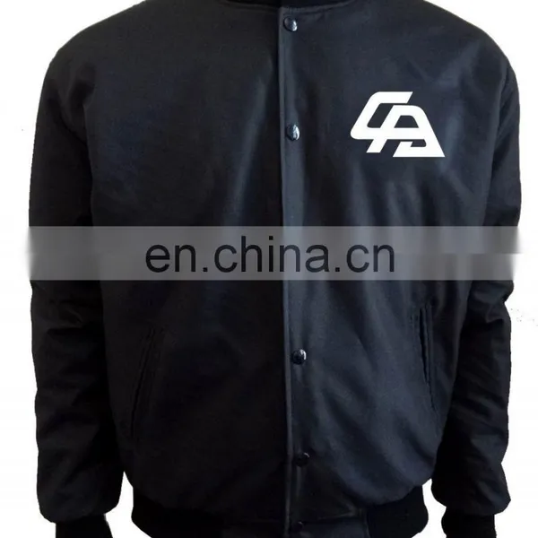New Design Fashion Bomber Jacket,high Quality Man Black Floral Print Varsity Jacket photo-4