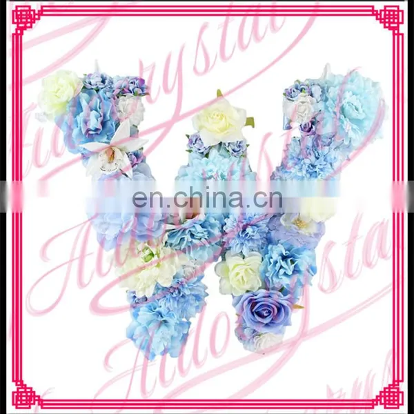 Aidocrystal Handmade Custom Name Hanging Flower Floral Letter for Wedding photo-6