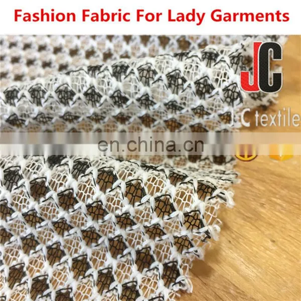 K13045 Shaoxing New Fashion Polyester Hacci Knitted Sweater Fabric Textiles photo-5