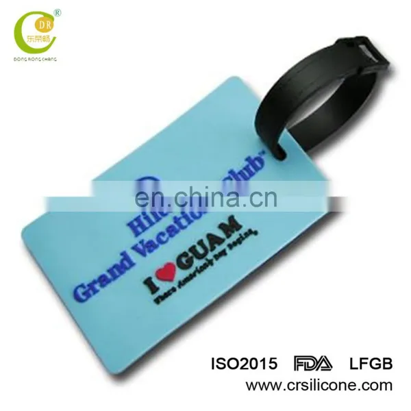 Custom Made Embroidered Waterproof Silicone Luggage Tag Baggage Tag With Logo photo-2