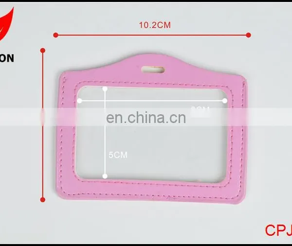 Factory Supply Good Quality Leather Name ID Card Holder photo-2