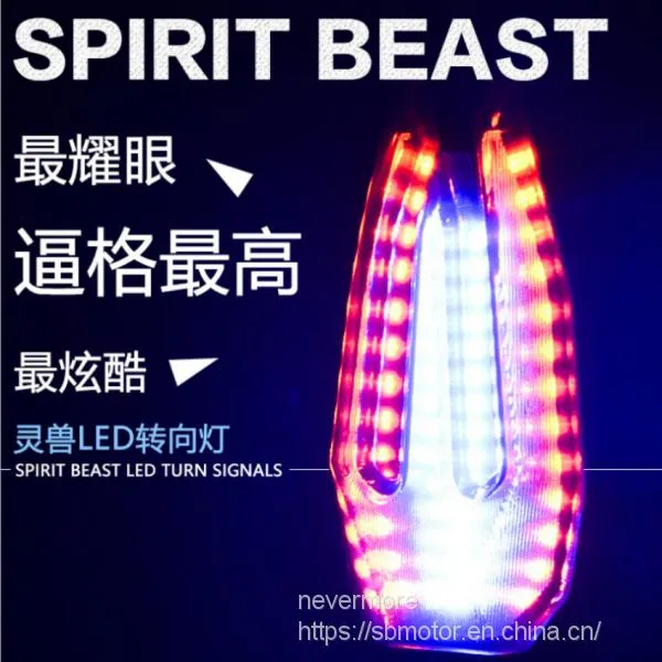 Spirit Beast Motorcycle Modified Turning Signals Light Super Bright Waterproof Double Color 2pcs/lot FR107 L5 photo-2