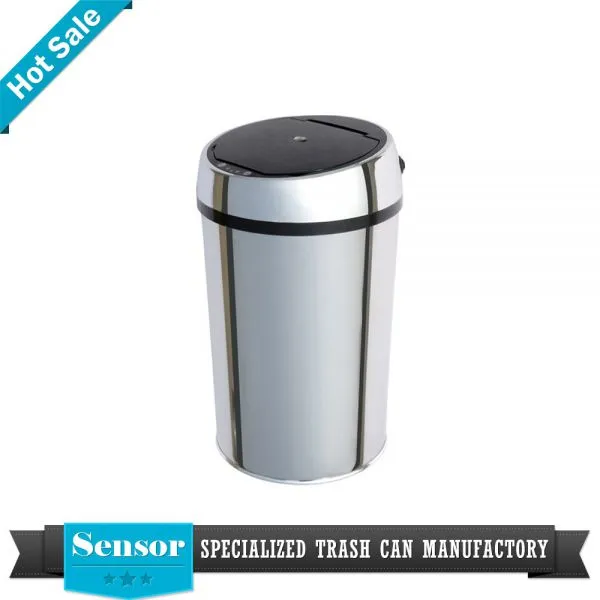OEM & ODM Custom Design Colored Trash Can Dust Garbage Stainless Steel 6L 9L 12L Sensor Waste Bin photo-2