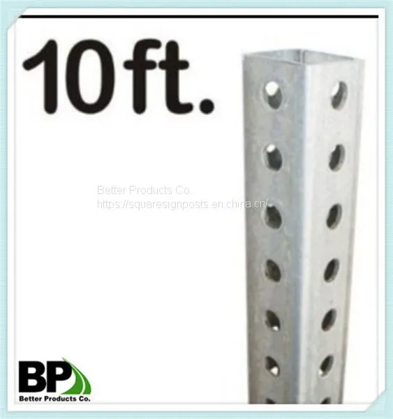 Trade Assurance Hot Dipped Galvanized Steel Square Tube Sign Post photo-2