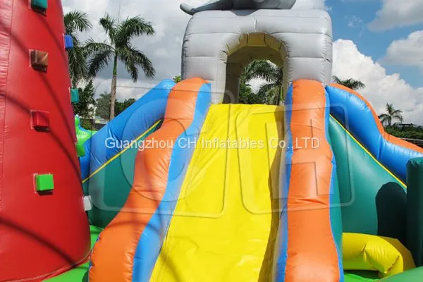 CH Funny Inflatable Bouncer Combo Commercial Inflatable Playground With Slide photo-2