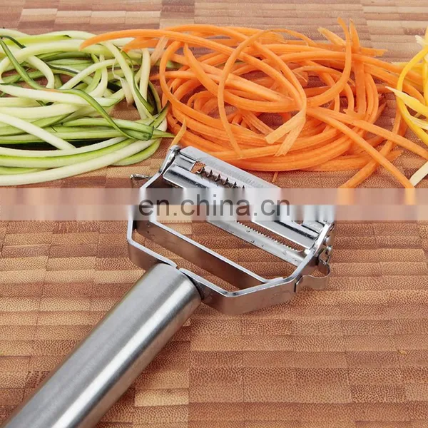 Hot Selling Multifunctional Stainless Steel Planing Grater Vegetable Cutter Fruit Melon Planer Kitchen Peeler photo-5