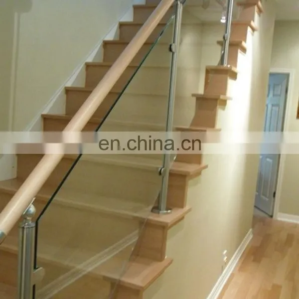 Modern Design Model Railing Removable Clear Tempered Glass Stair Stainless Steel Handrail photo-3