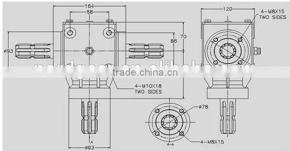 90 Degree High Quality Mower Gearbox photo-2