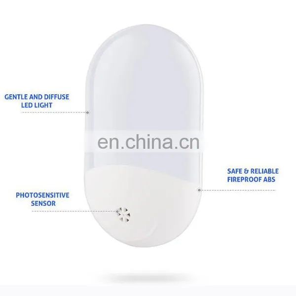 2019 Amazon Hot Sale Plug in 2 Pcs for 1 Pack Motion Activated Warm White Lighting Led Night Light With Light Sensor photo-4