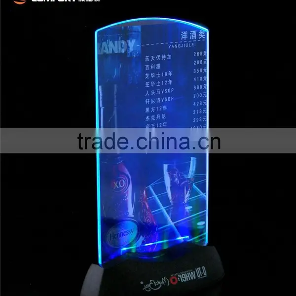 Cheap Table Stand Plastic Led Light Acrylic Menu Holder photo-4