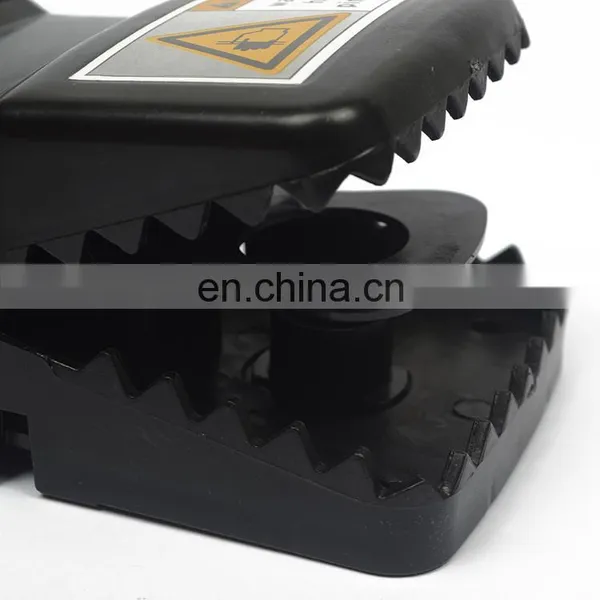 Hot Sale Mighty Practical Strong Reusable Multi-Catch Snap Catcher Rodent Control Mouse Traps ABS Black Plastic Rat Trap photo-3