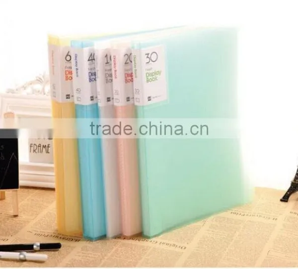 2015 High Quality Refiliable pp Display Pocket File Presentation Clear Book photo-6