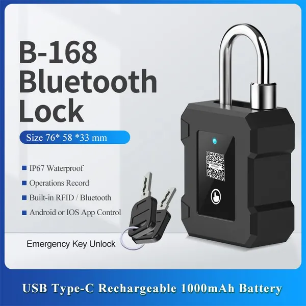 HHDlink системы Интернета вещей B168 Bluetooth умный замок с ключом