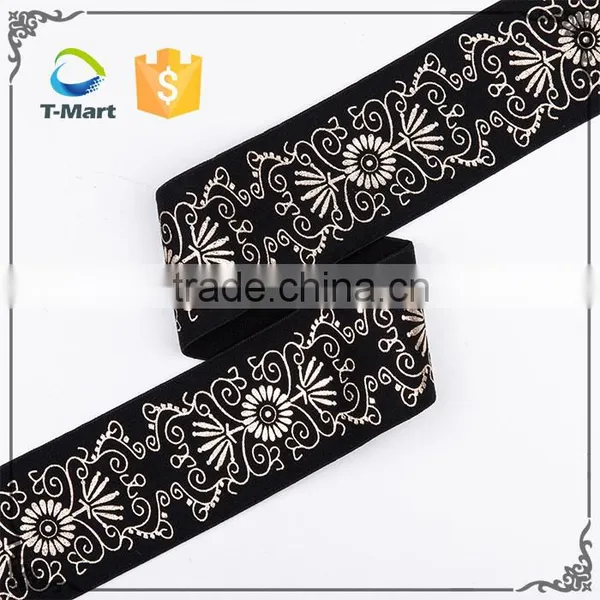 High Quality Spandex Decorative Color Textile Jacquard Fabric Elastic Band photo-5