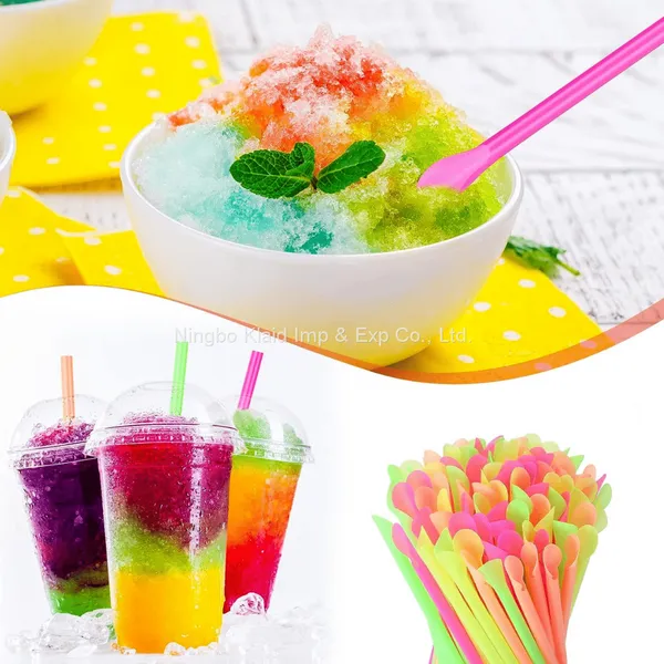 6mm Milkshake, Smoothie Spoon Straw/Disposable Straw Stirring Stick (500/Box) photo-4