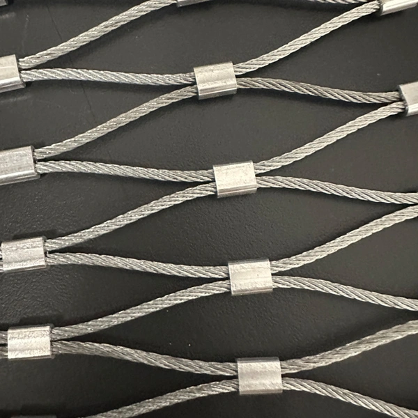 Flexible Stainless Steel Rope Netting With Ceramic Tile and Glass Anti-falling Fence photo-2