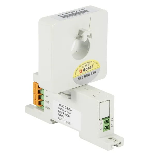 Acrel BA20(II)-AI/I in AC-(0.5-200)A Out 4-20mA/0-20mA Power Supply DC24V/12V Rail Installation Electrical Transducer photo-2