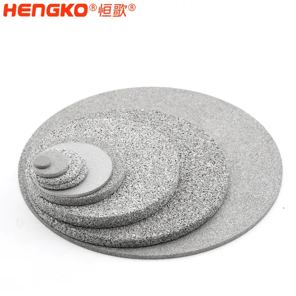 Hengko 0.1 to 90μ M Sintered Porous Metal Powder 316L Stainless Steel Filter Disc photo-5