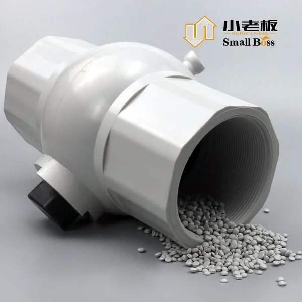 Wholesale Rigid PVC Granule Multi-color PVC Granules White Compound PVC Pellets for Field Irrigation Pipe Fittings photo-2