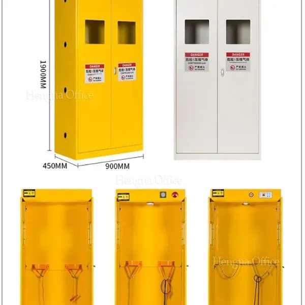 Medical Single Bottle Gas Cylinder Locker-GSC287 With Portable Loading Pedal & 85dB High-decibel Alarm for Clinical Diagnostic Center photo-4