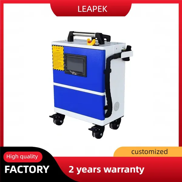 Mobile Trolley Case Rust Removal Surface 100W Laser Cleaning Machine for Metal Lazer Derusting Adopt JPT-100W Series Laser photo-3