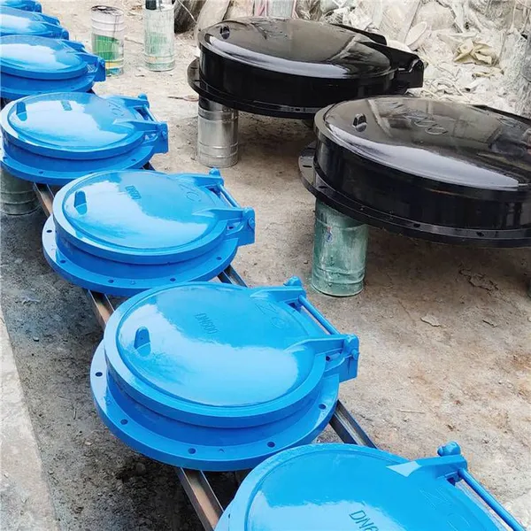 Steel Flap Gate From Wuhan, Hubei. Round Gate for Water Stop and Backflow Prevention photo-5