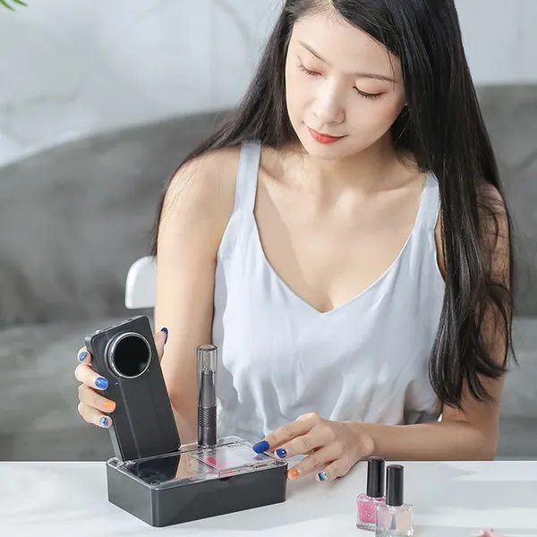 UV-801 40000RPM Coreless Motor Desktop Nail Drill With 4000mAh Large Battery & Storage Case photo-4