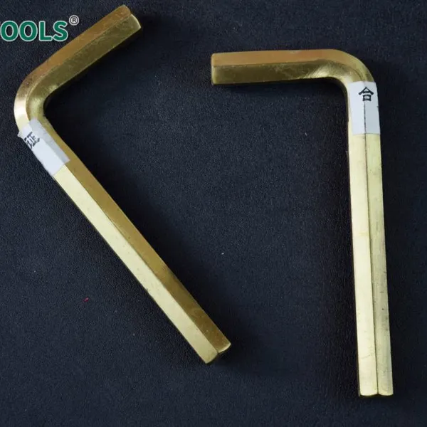 Non-Sparking Hex Key Wrench Set L-Type Beryllium Copper Alloy for Explosive Environments photo-2