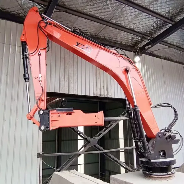 YZH WHEN1200 Stationary Pedestal Hydraulic Rockbreaker Boom System photo-2