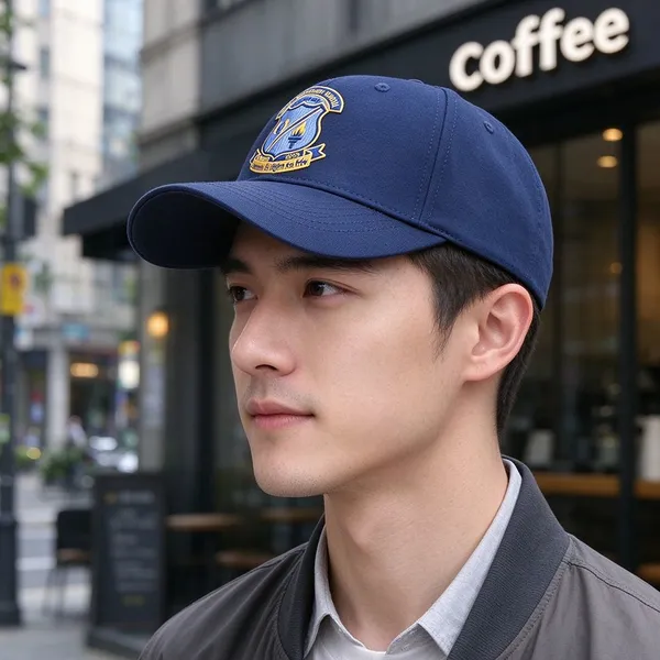 Custom Crest Baseball Caps Embroidered Badge School Club Souvenir Caps