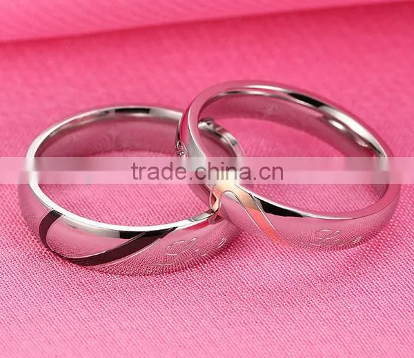 Fashion Ring New Stainless Steel Ring Alloy Ring Wedding Ring Silver Wedding Ring Couple Ring photo-2