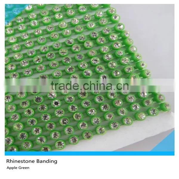 Diamante Banding Sew on Ss16 4mm Siam Black Banding 1x130 Pcs 10 Yards photo-5